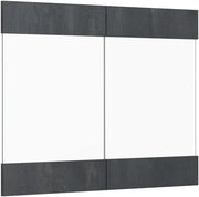 Frontale cucina R-Line, Calcestruzzo nero, 79.2 x 59 cm frontale del mobile per pensile con vetro