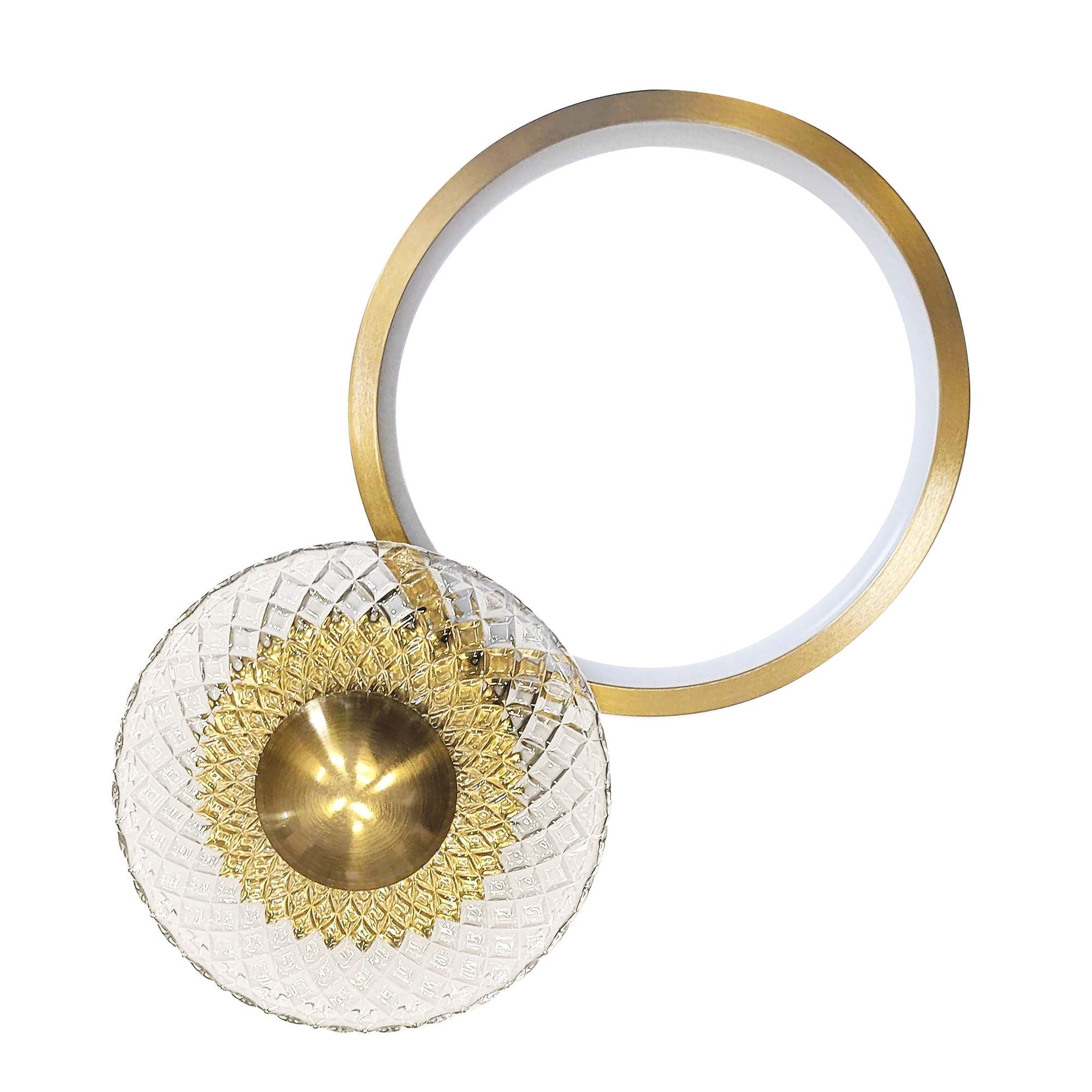 Applique Da Parete Led Lhj071-w Brush Gold