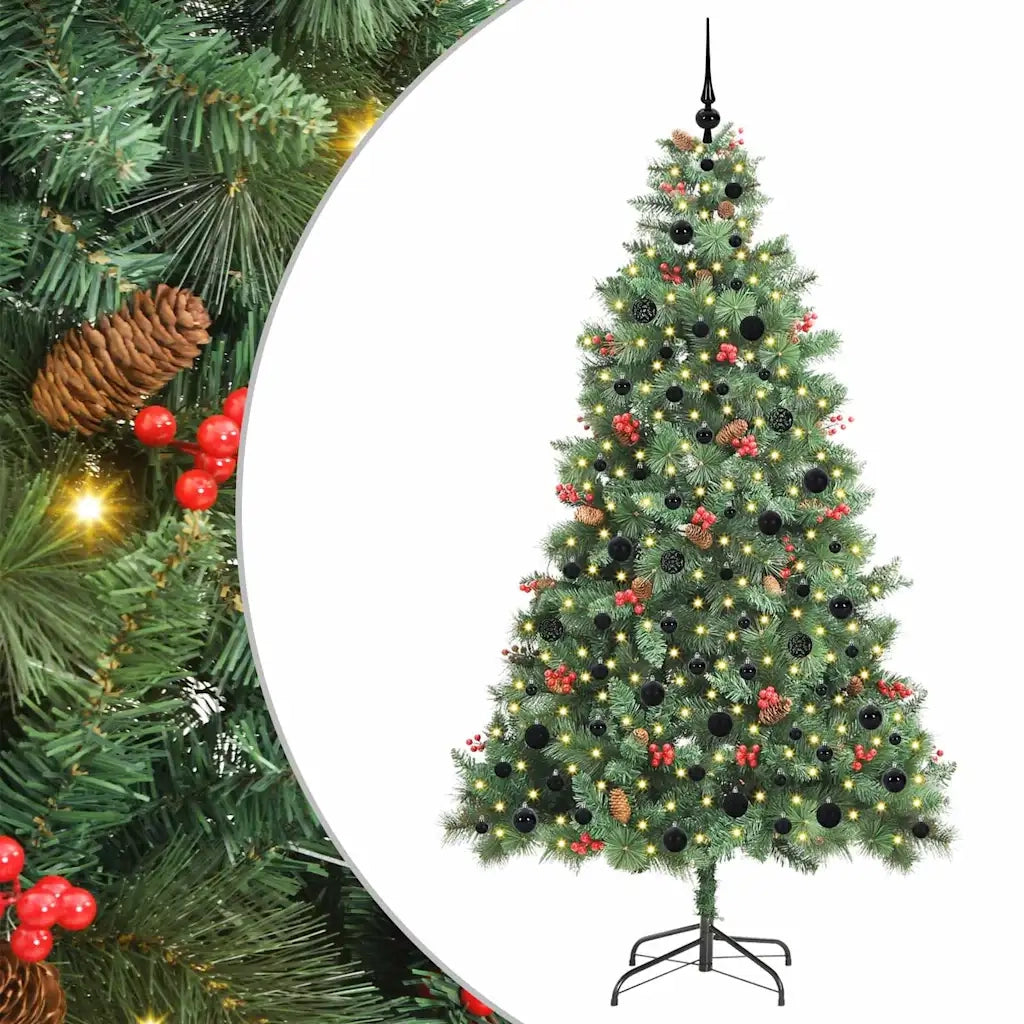 Albero di Natale artificiale Verde 210 cm PVC e Metallo 3395144
