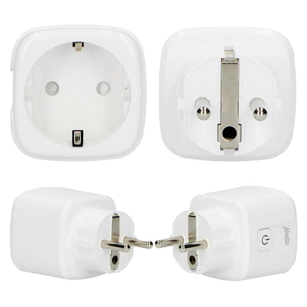 Presa intelligente Wi-Fi SMART-PLUG10 16A 3680W Bianco Alecto