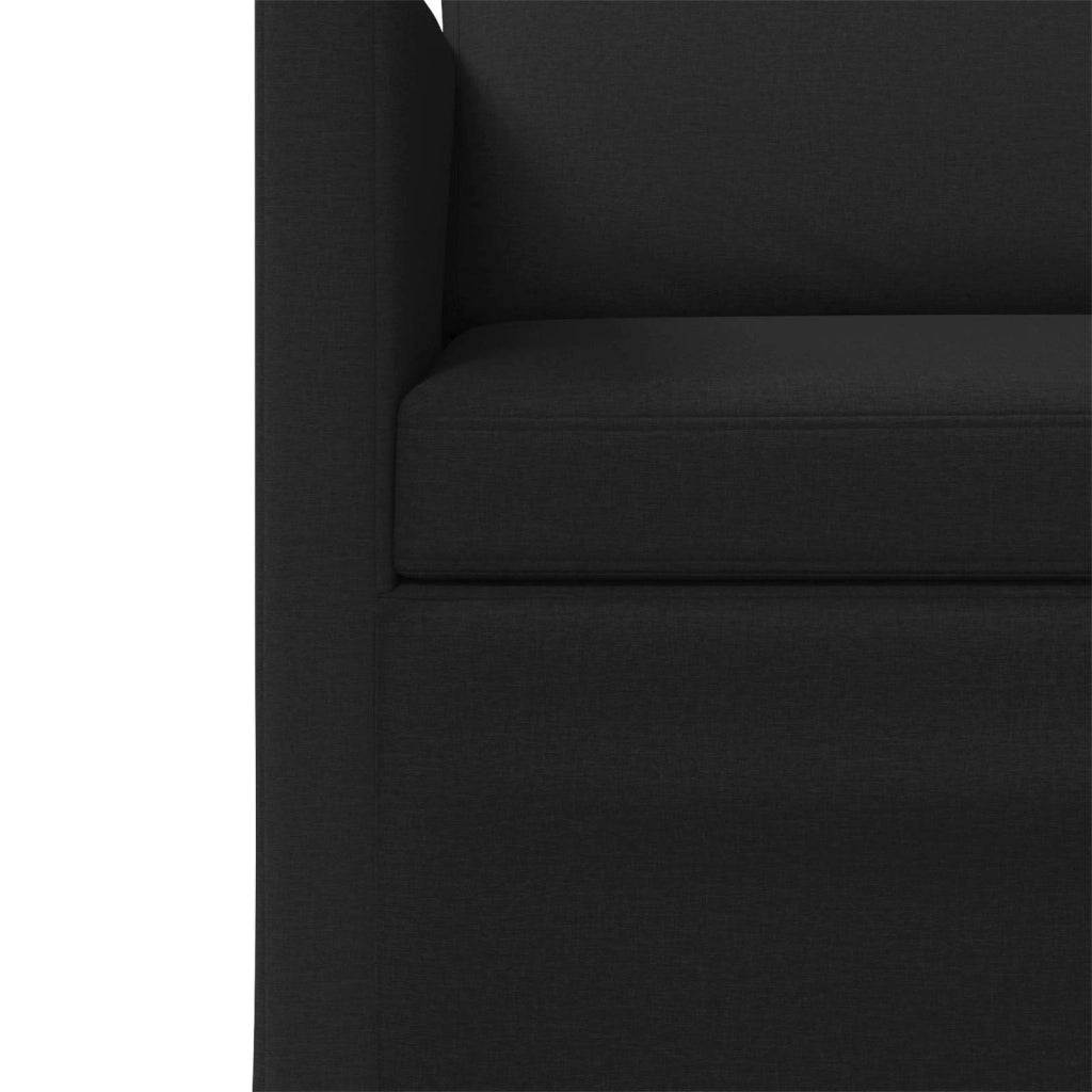 Set di divani 2 pcs Nero Tessuto 3433136