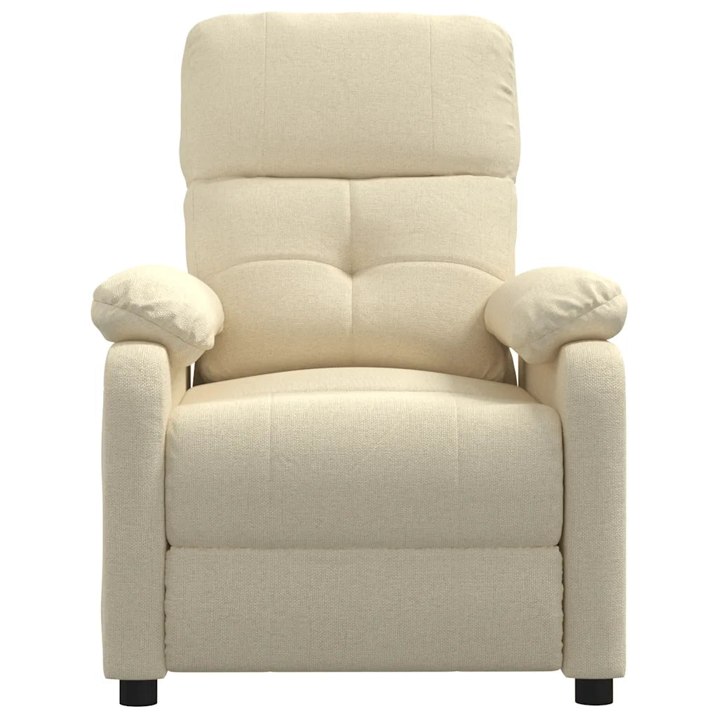 Poltrona Reclinabile Crema in Tessuto cod mxl 19615