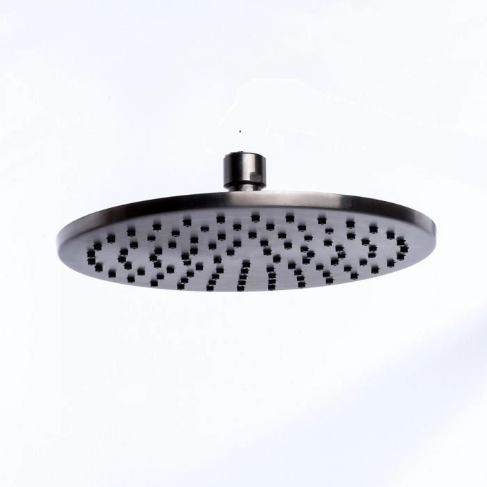Soffione Doccia Tondo Diametro 20 cm Nero Tevere