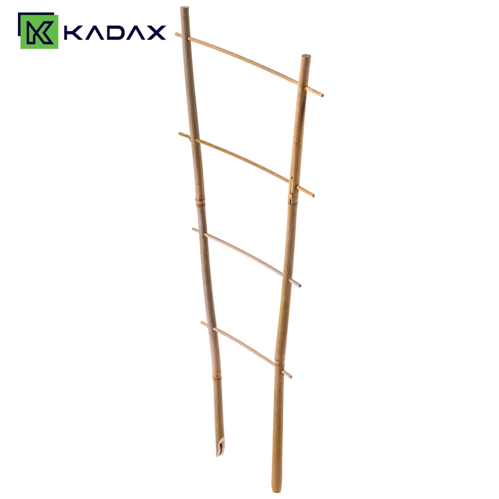 Scala di supporto per piante in bambù KADAX, 43 cm, per fiori, con doppio supporto