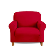 Copridivano In Velluto Elegante Impermeabile Tessuto Elasticizzato Antimacchia Copripoltrona Salva Divano Due Tre Posti Cover Sofà Universale Certificato Oekotex Antigraffio Animali  Bordeaux - Copripoltrona