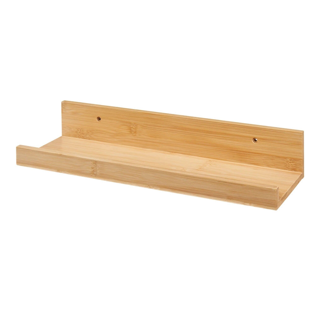 Set di 3 mensole da parete in bambù 40 x 13 x 7 cm naturale 03_0010636