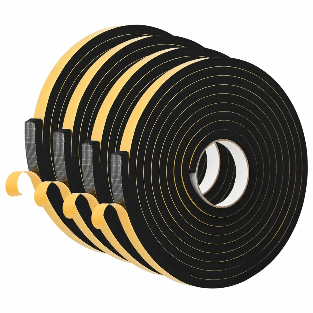 Nastro adesivo in schiuma 4 pcs Nero 20mm x 5m Schiuma CR 42024082