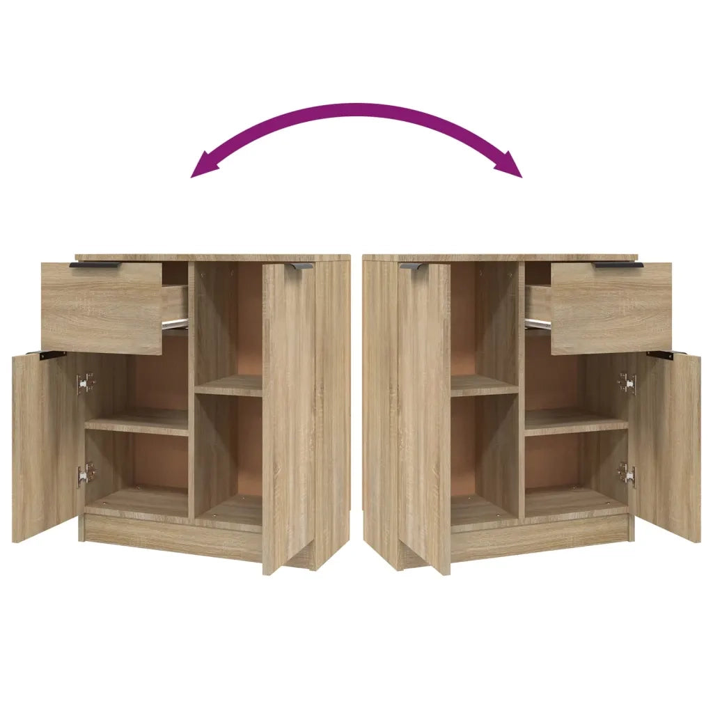 Credenza Rovere Sonoma 60x30x70 cm in Legno Multistrato 811109