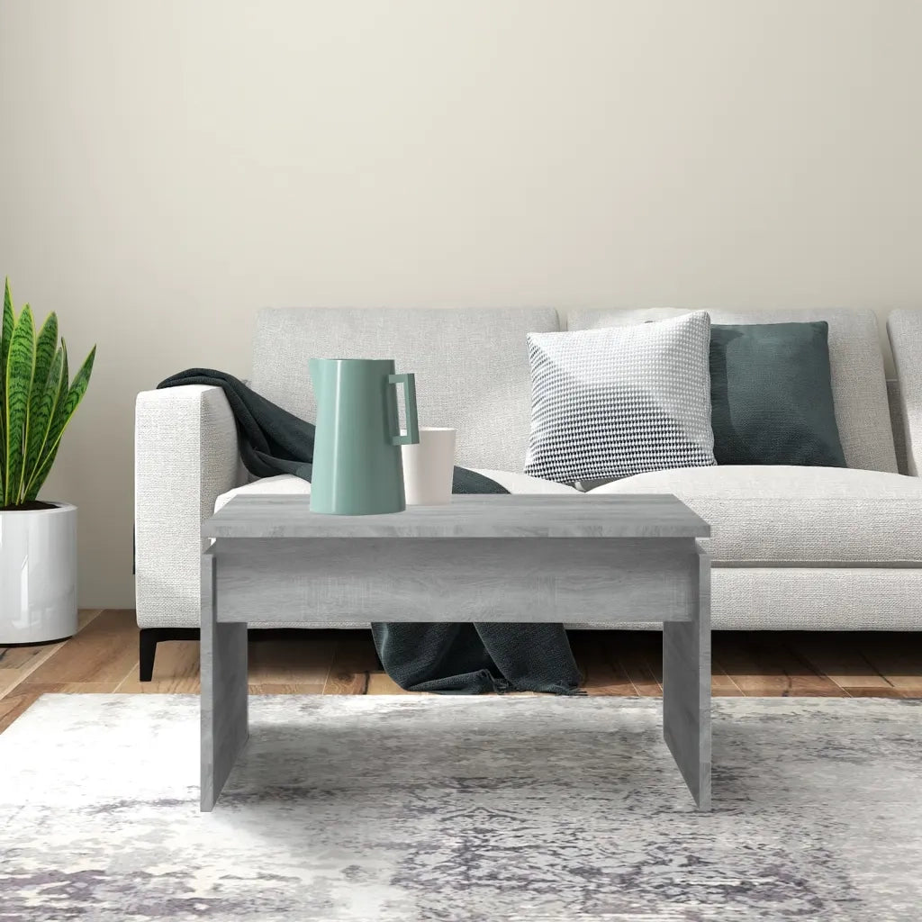 Tavolino da Salotto Grigio Sonoma 68x50x38 cm Legno Multistrato 825841