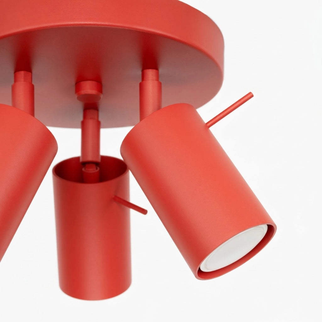 Plafoniera RING 3P rosso