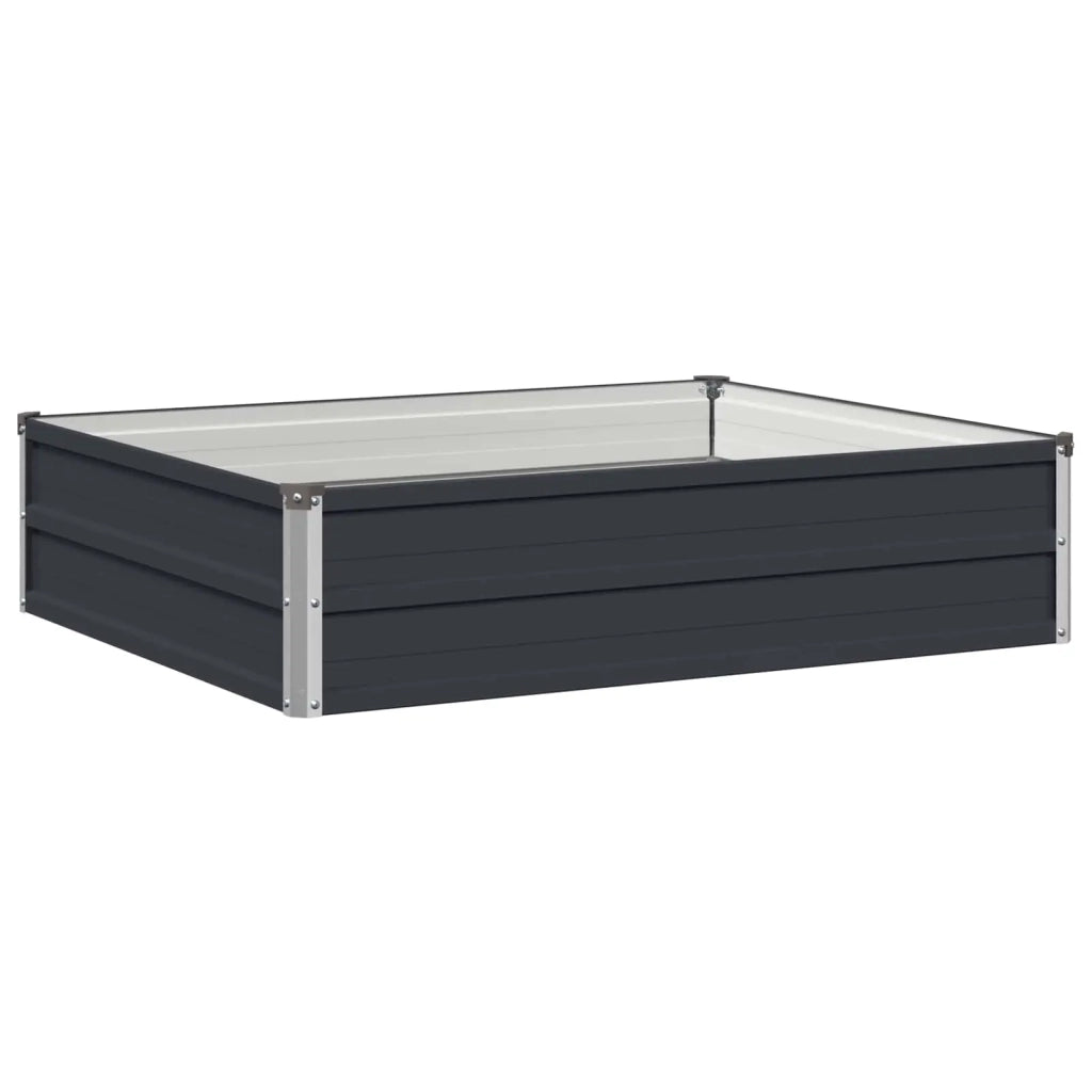 Letto rialzato da giardino Antracite 100 x 80 x 24 cm 8006466