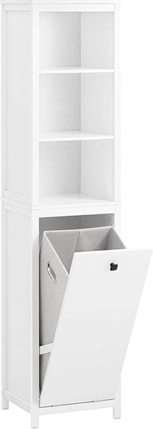 Organizzatore per la stanza da bagno - Cassettone per la stanza da bagno - Materiale MDF E1 PB E1 - Capacità di carico 40kg - Dimensioni 40x173x35cm - Montaggio alla parete