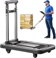 Carrello multifunzionale compattibile - maniglia regolabile - bagaglio aereo.