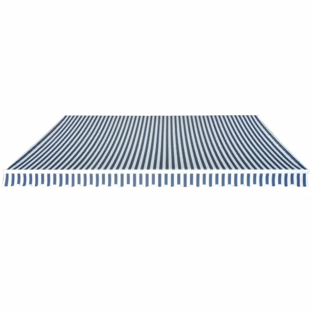 Tenda da Sole Pieghevole Manuale 500 cm Blu/Bianca cod mxl 73739