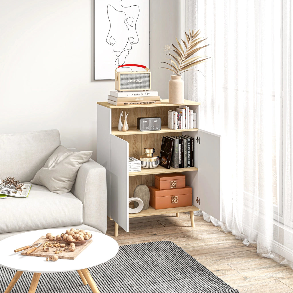 Cassettiera buffet scandinava ¨C zephmum ¨C bianco e legno