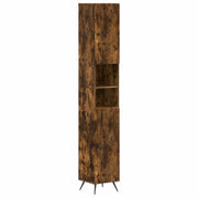 Armadio da Bagno con Ripiano Aperto BREDA Rovere Fumo 897480