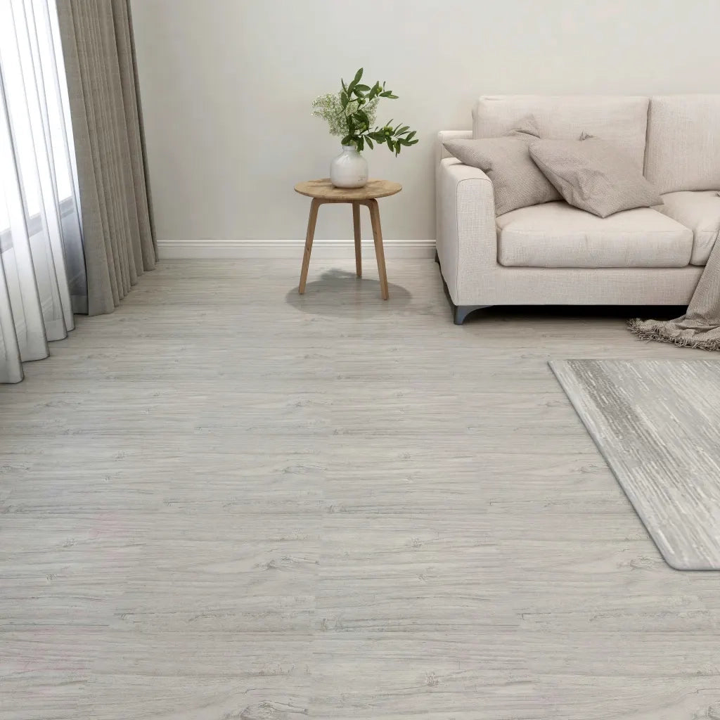 Listoni Pavimenti Adesivi 20 pz in PVC 1,86 mÂ² Grigio Chiaro cod mxl 50410