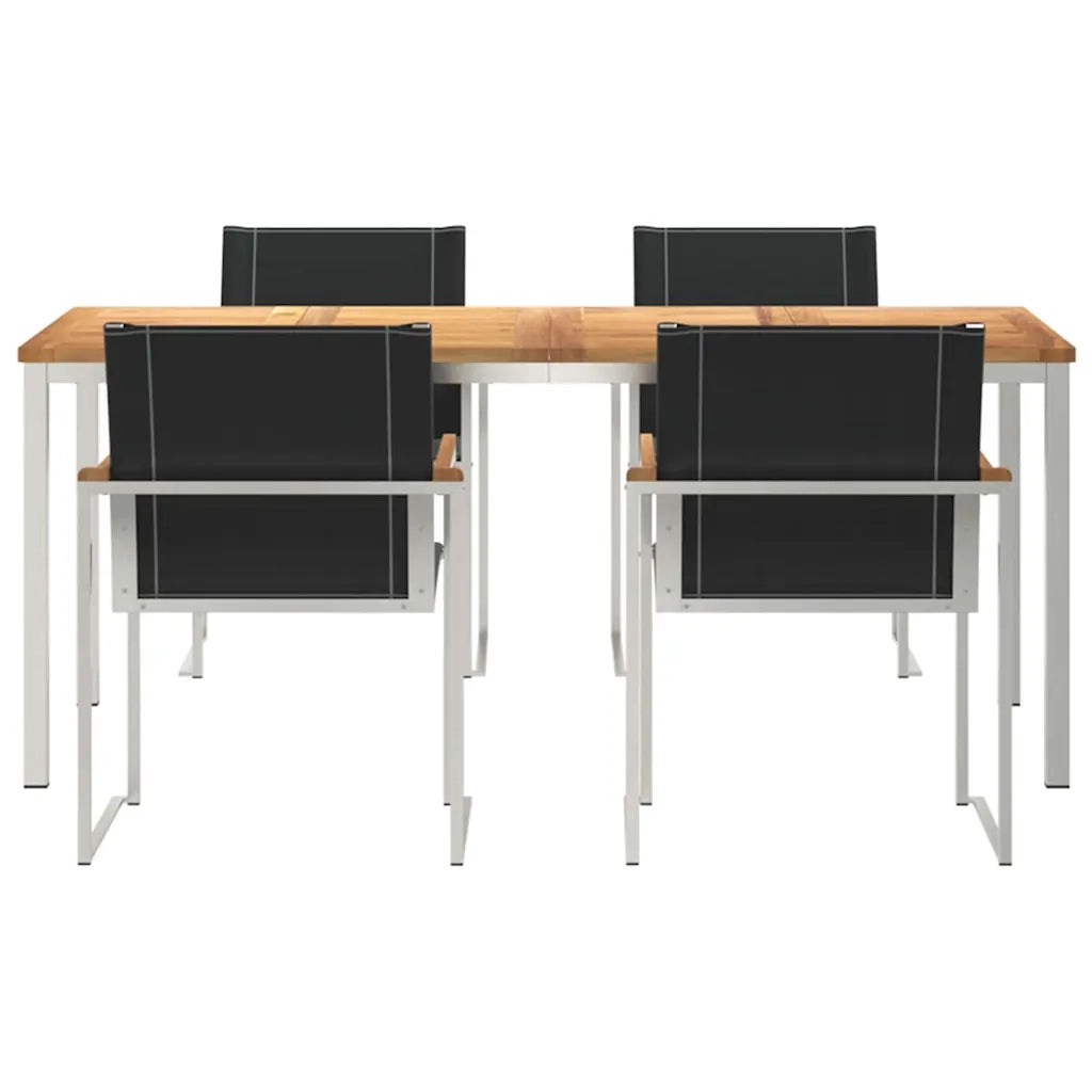 Set da Pranzo per Giardino 5 pcs Legno di Acacia Massello 3334817