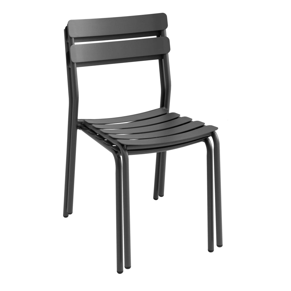 Sedia da giardino in alluminio nero
