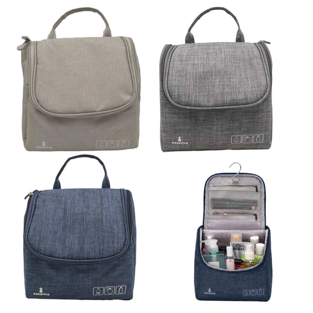 1 Pezzo Borsello Organizer da Viaggio + Gancio 22 x 10 x 21 a 37 cm 3 Colori