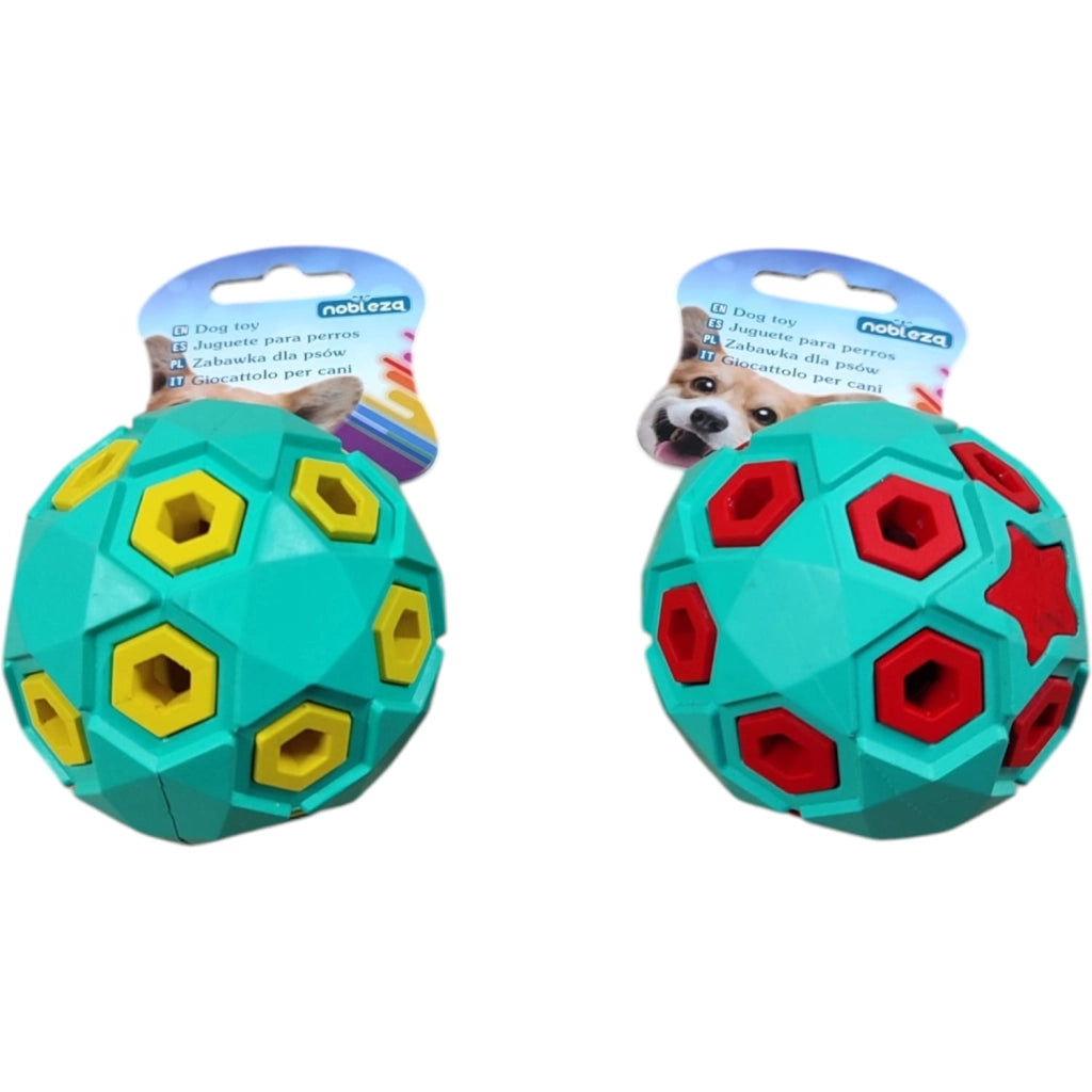 GIOCO PER CANE PALLINA IN GOMMA CAVITA'A STELLE