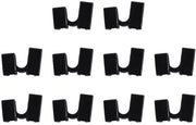 Strumenti di allenamento da 10 pezzi - Aiutante per forchette riciclabile - Nero - Resistente alle macchie - Duraturo - Per principianti - Forchette