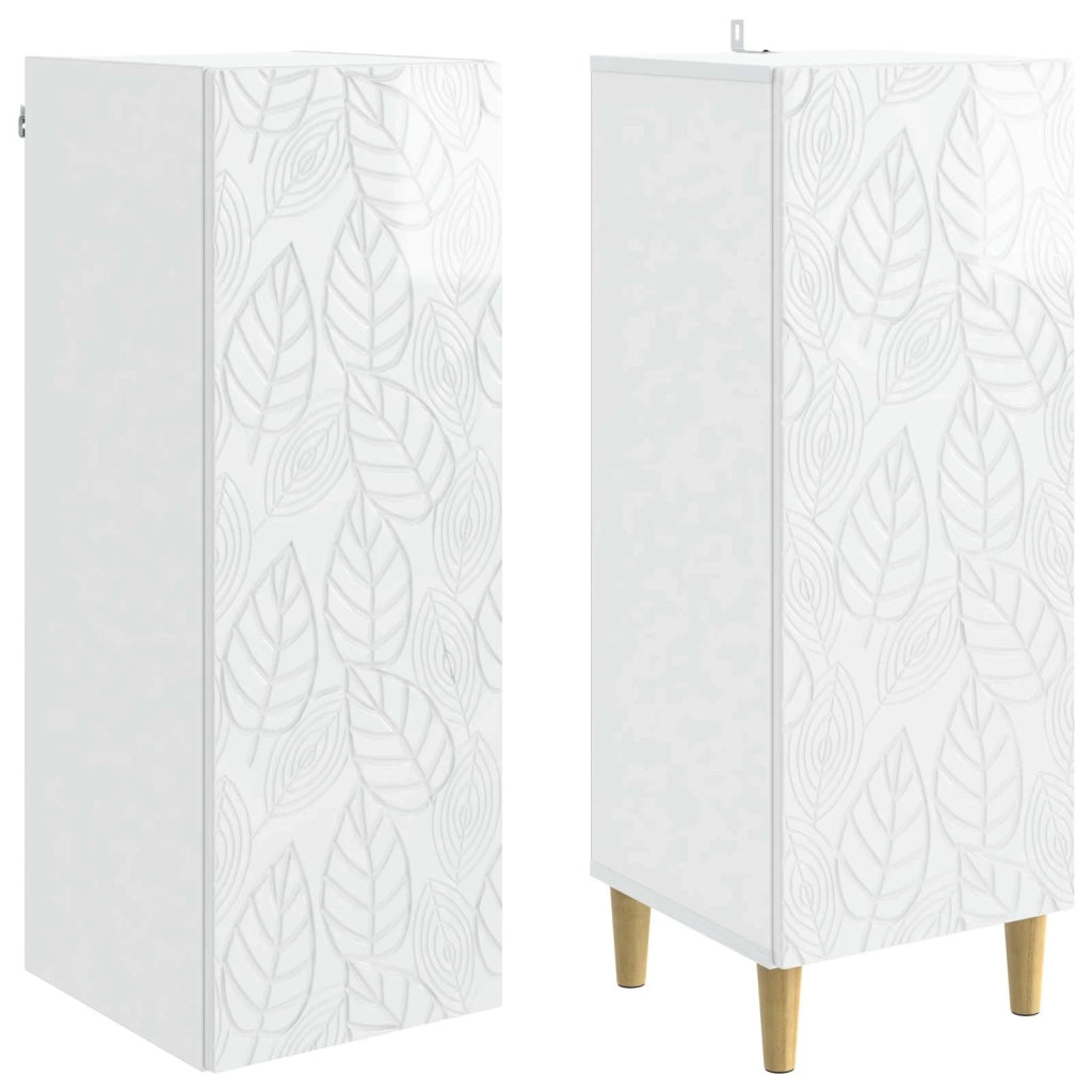 Set di armadi 2 pcs Bianco Lucido Legno ingegnerizzato 3416713