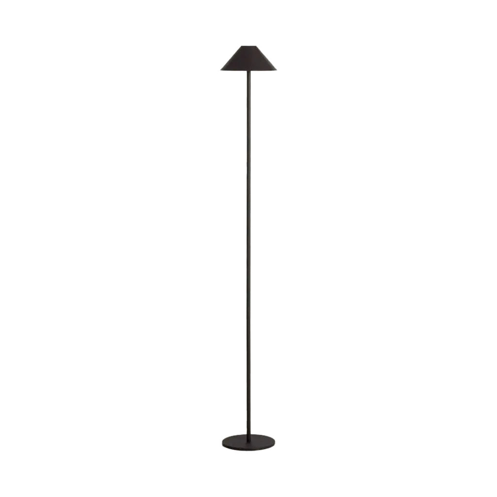 Lampada da terra in metallo per interni, nero