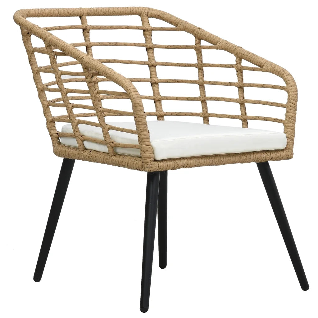 Set da Bistrot 3 pz | Set Salotto da Giardino in Polyrattan Rovere
