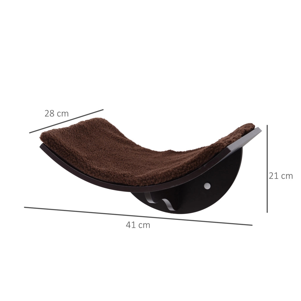 Libreria per gatti ¨C zephmum ¨C marrone, montaggio a parete, 4.5 kg