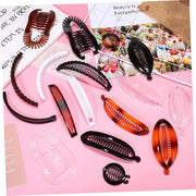 Set di 18 clip per capelli - Piccole clip vintage per capelli fini - Clip per capelli in plastica, spille per capelli e clip per maglia - Accessori per capelli per donne