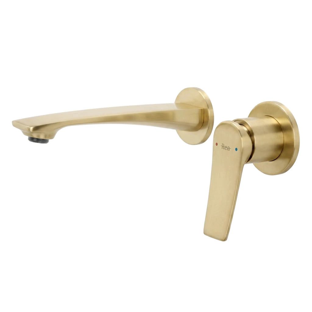 Miscelatore Lavabo Da Incasso Rea Vision Brush Gold + Box
