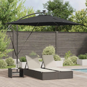 Ombrellone Nero 249 x 249 x 250 cm Poliestere e Alluminio 42003403