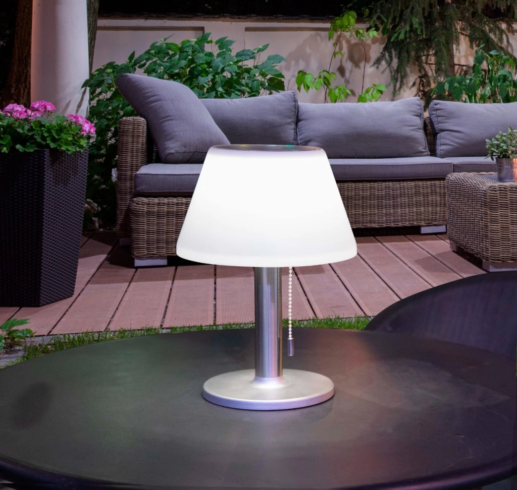 Lampada da tavolo solare LED VIOLA con sensore IP44 Polux