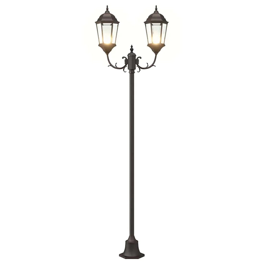 Lampada da giardino vintage design classico per esterni 68 x 20 x 235 cm alluminio bronzo 02_0058418
