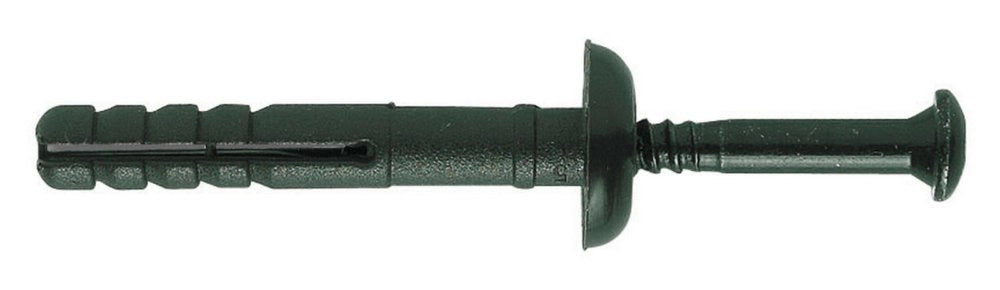 200pz tassello nylon con bordo piatto, per cartongesso,testa di moro 6x60 cod:ferx.56196