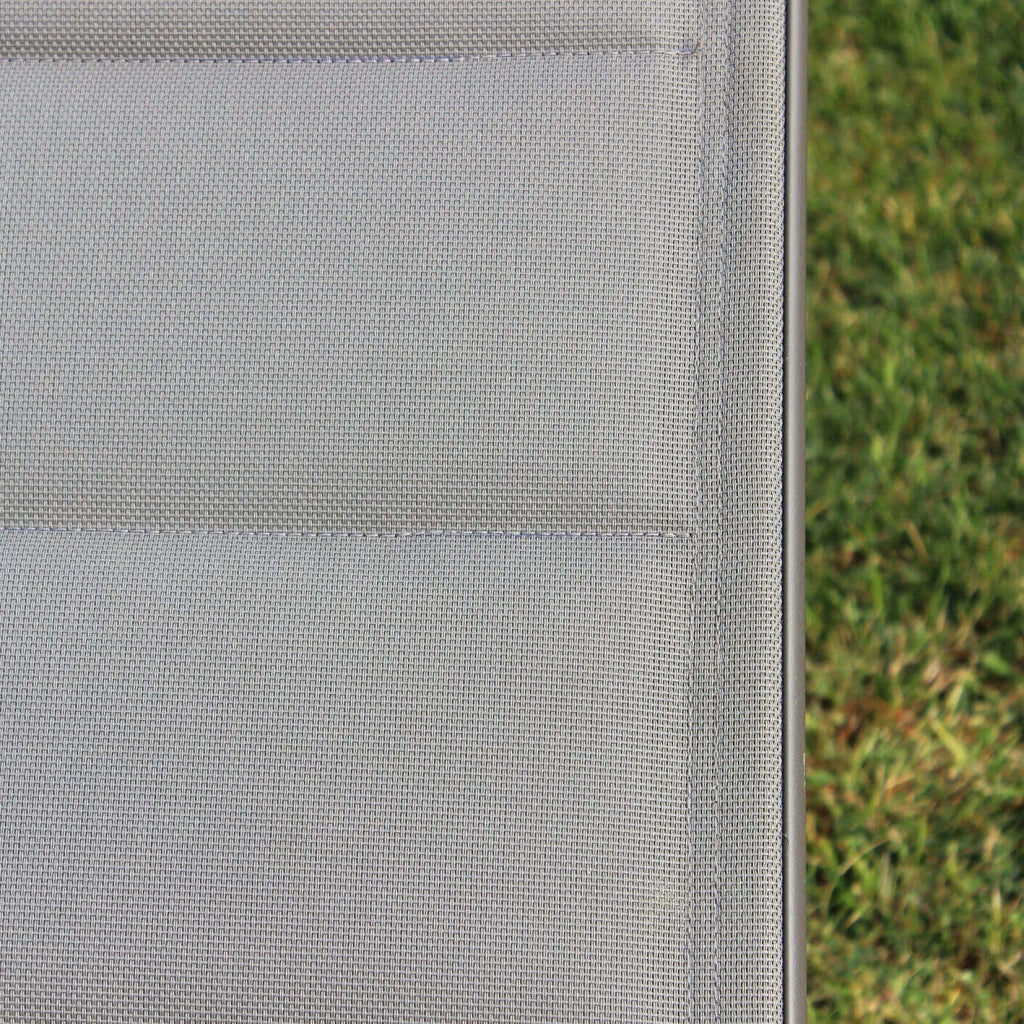 Lettino prendisole da Giardino in Alluminio Textilene cm 198x61x95 - DAVID
