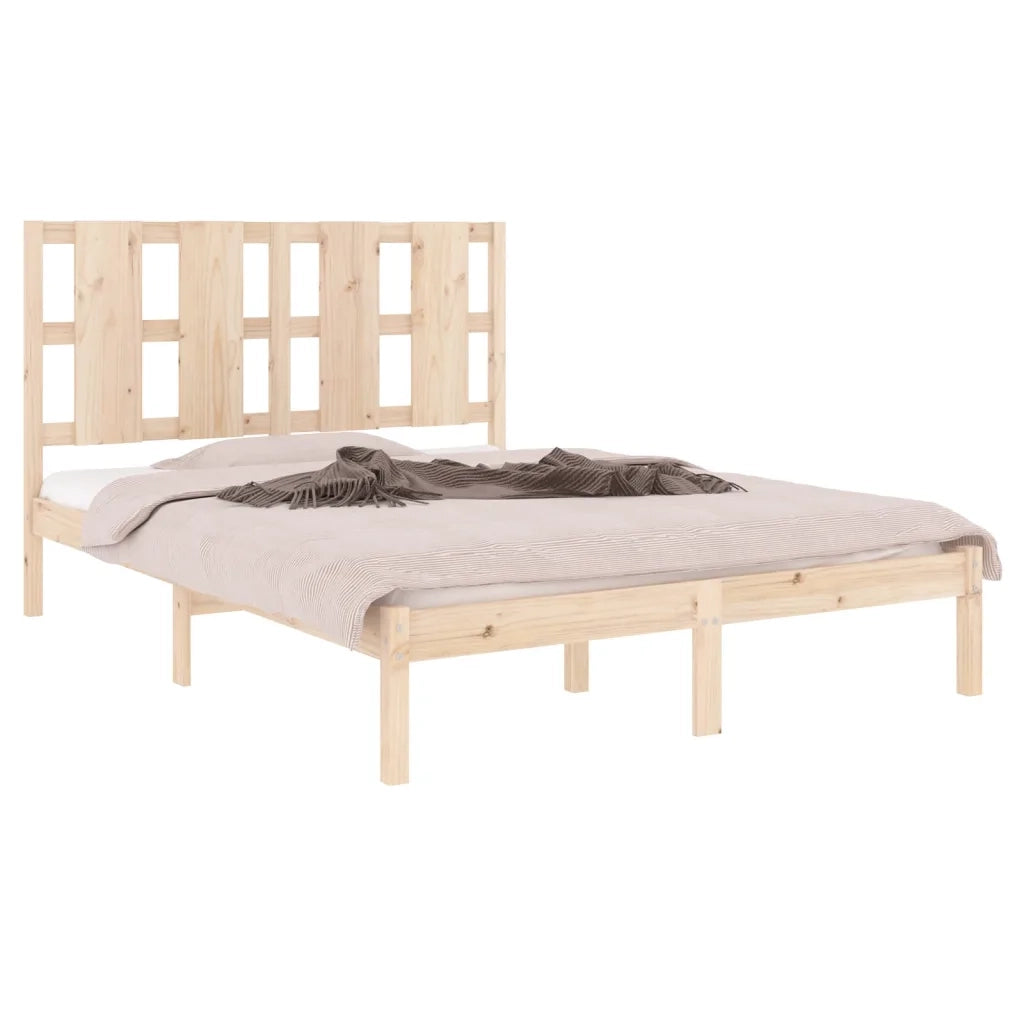Giroletto-Struttura Letto in Legno Massello 135x190 cm Double 243110