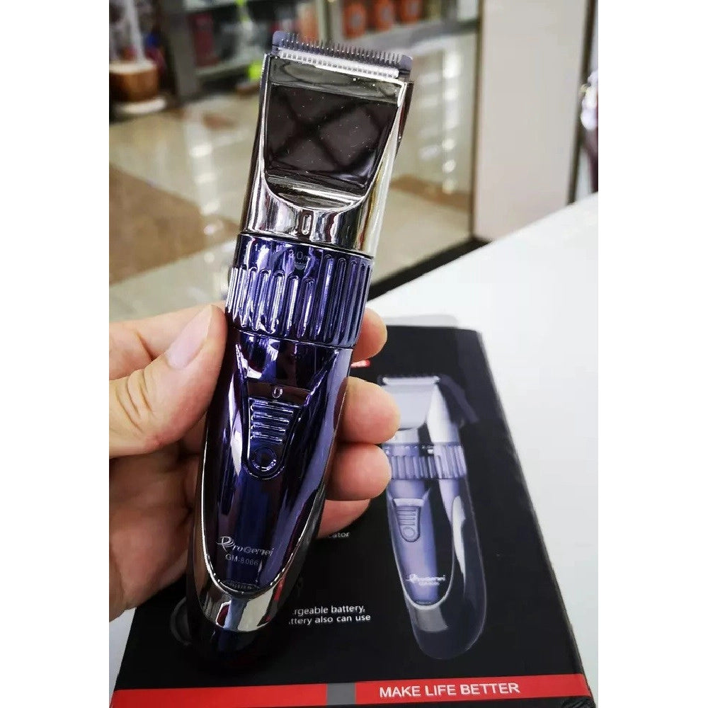 Trade Shop - Tagliacapelli Clipper Professionale Elettrico Ricaricabile A Batteria Gm-8066 -
