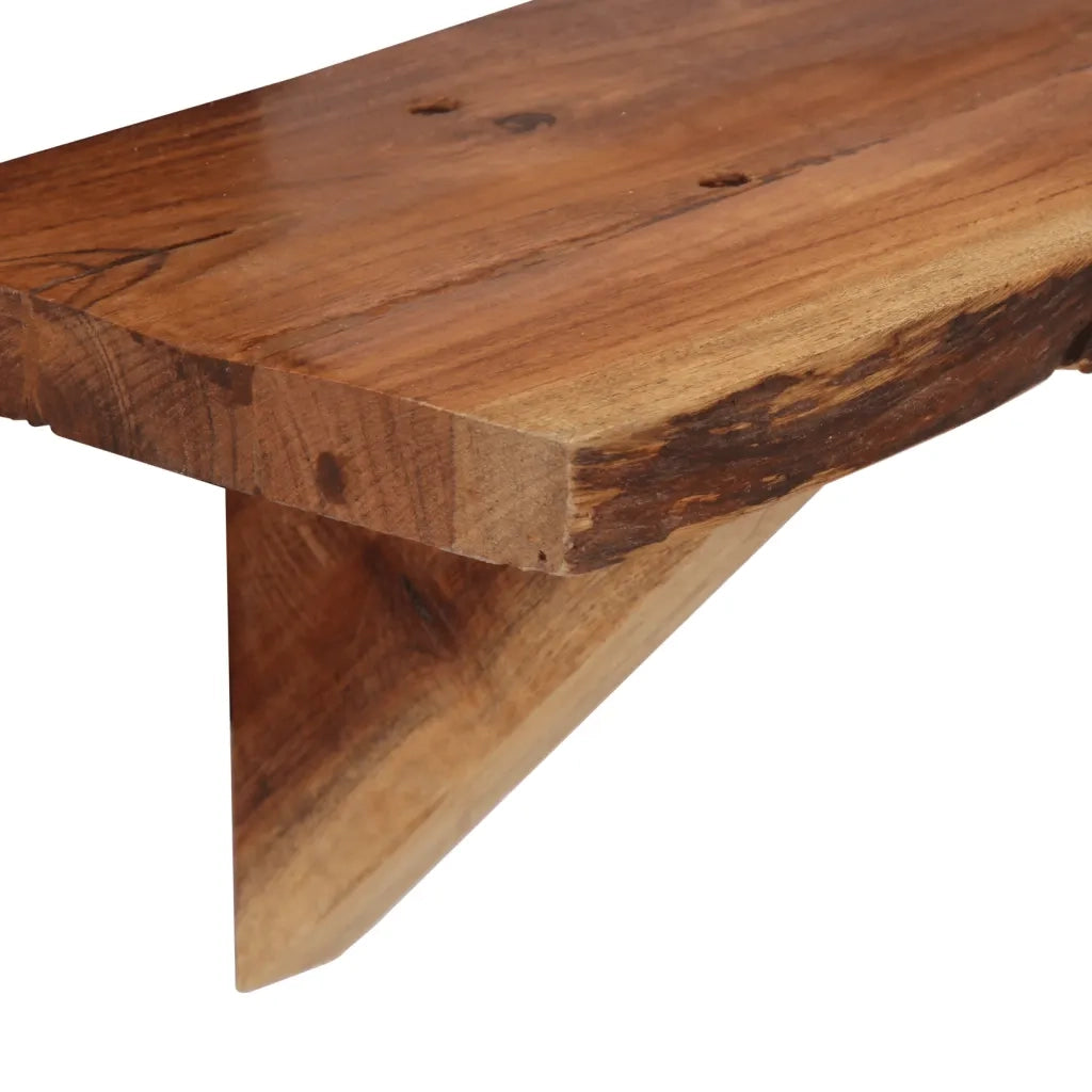 Mensole 2 pz 90x20x18 cm in Legno Massello di Acacia 247928