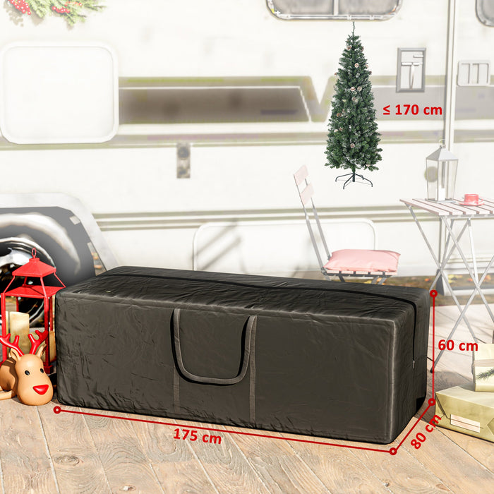 Custodia per Albero di Natale da 840L Impermeabile e UV30+ Tessuto Oxford 600D Nero