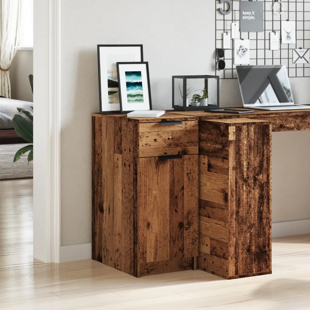 Scrivania | Tavolo da Ufficio Legno Antico 33x50x75 cm in Truciolato