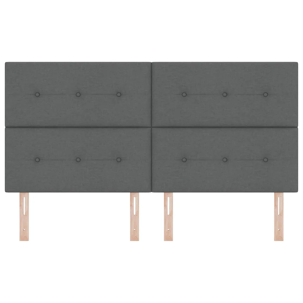 Testiera LED con strisce LED Grigio scuro 180 cm Tessuto 3338450
