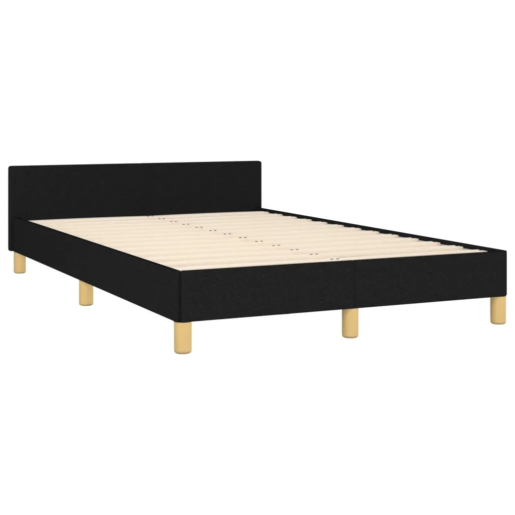 Giroletto senza Materasso Nero 120x190 cm in Tessuto 379536