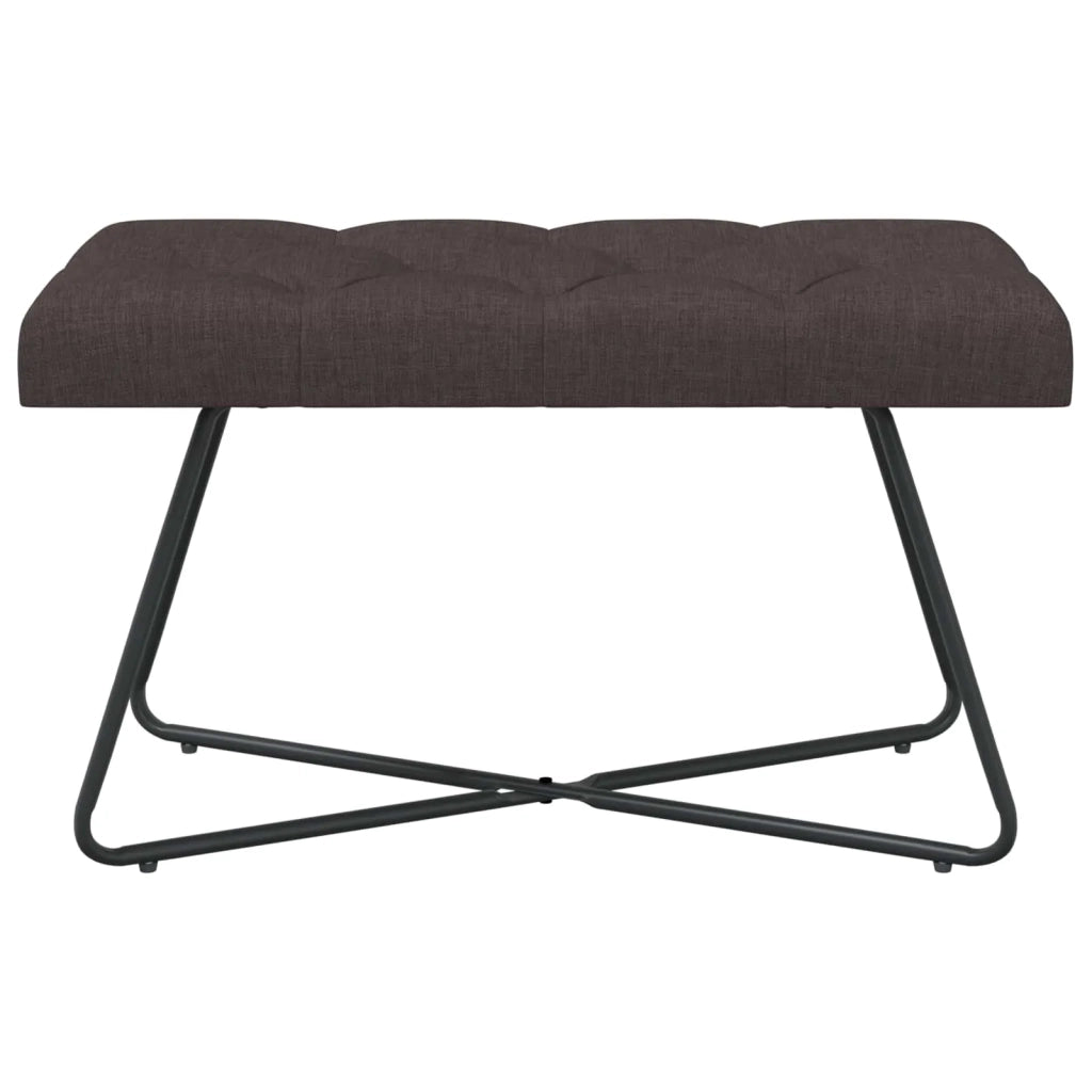 Panchina con bottoni imbottiti Marrone Scuro 80 x 40 x 46 cm 42038361