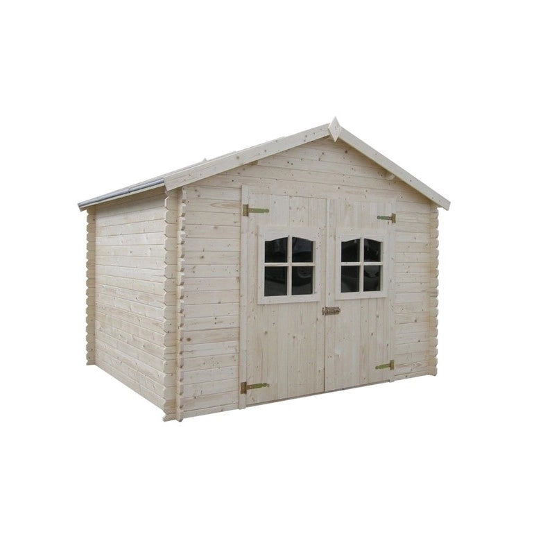 Casetta da giardino Ezooza in legno LIVIGNO, superficie totale 9.5 m² e spessore parete 28 mm Migliore offerta online