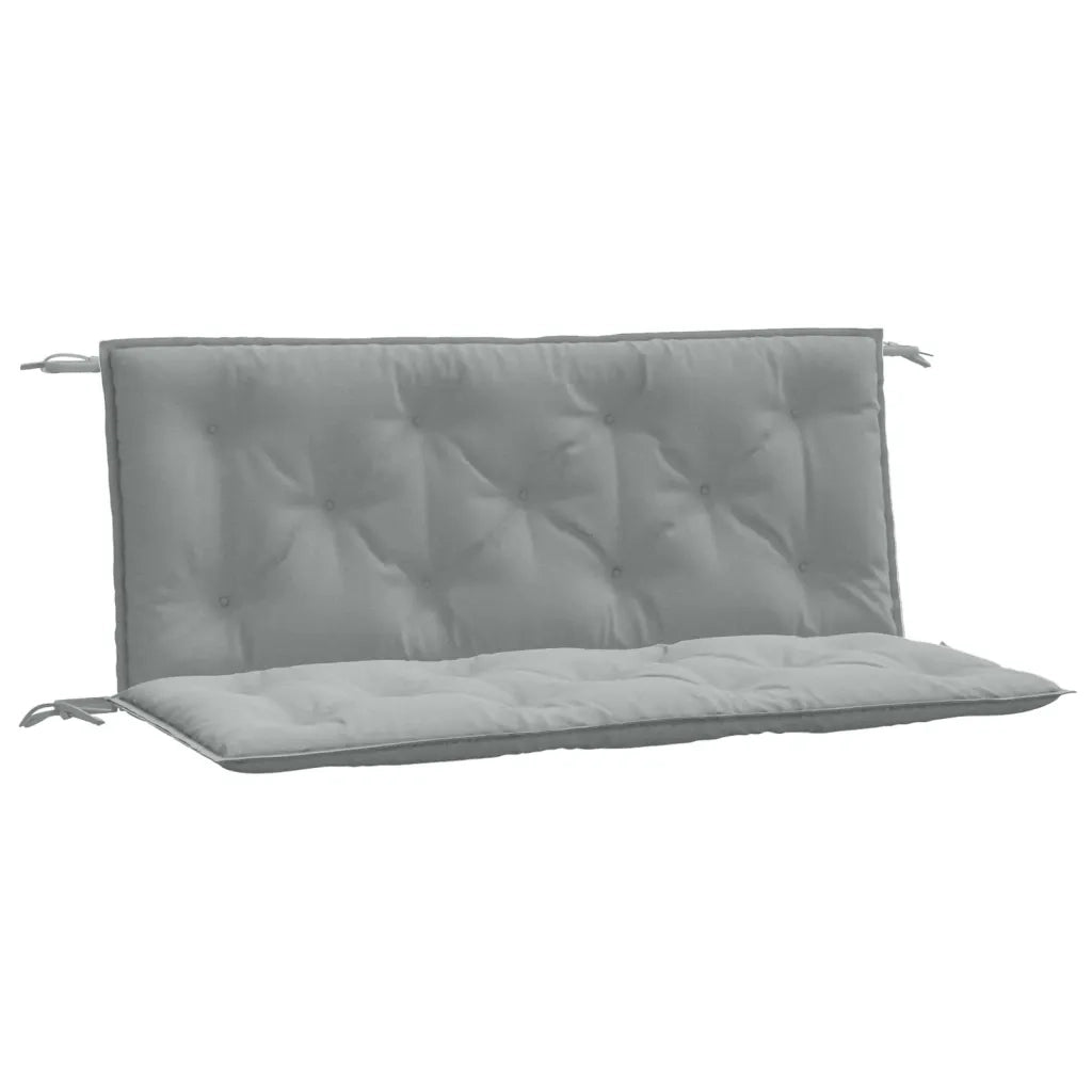 Cuscini Panca Giardino 2 pz-Set di 2 Cuscini per panchina da esterno Grigio Chiaro M¨¦lange 120x50x7cm