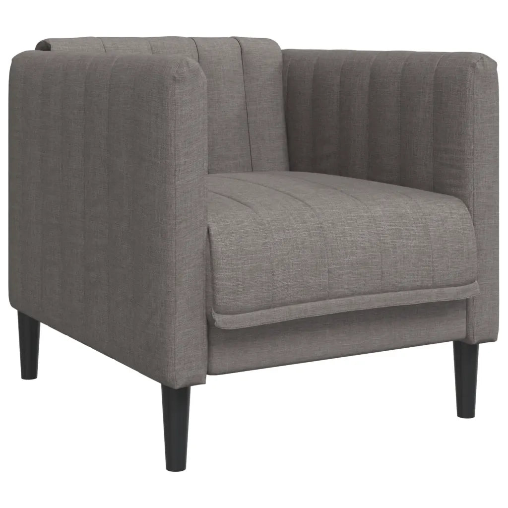 Poltrona-Divano Sedia-Poltroncina Grigio Talpa in Tessuto