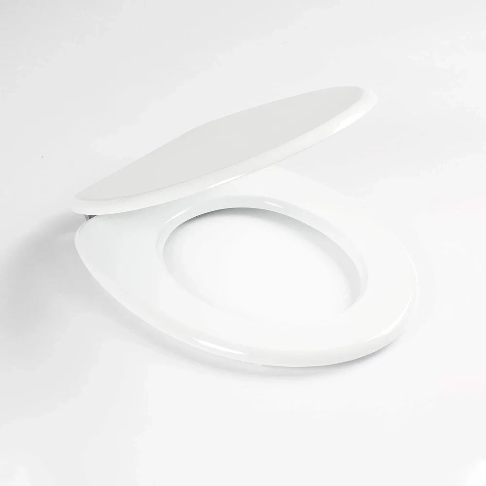 Copri wc sedile ricambio modello universale legno mdf bianco