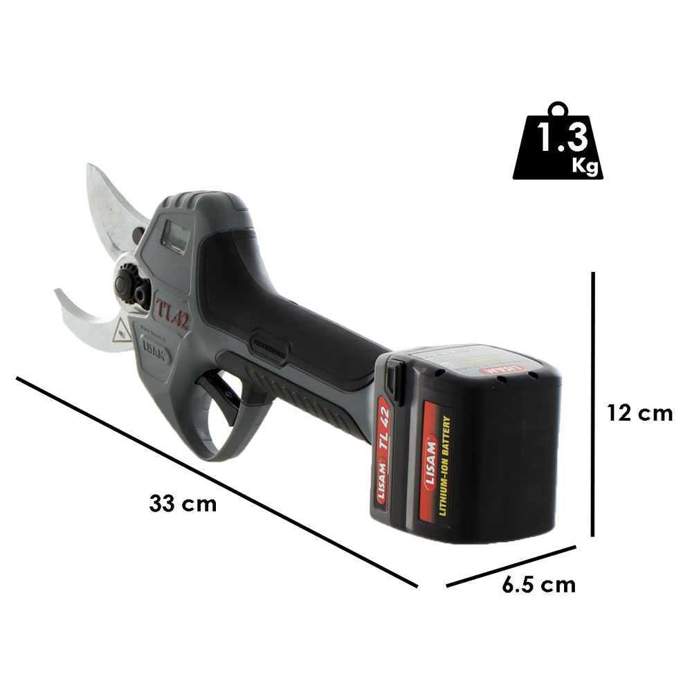 FORBICI ELETTRICHE A BATTERIA FORBICE DA POTATURA ELETTRICA TL 42 LISAM